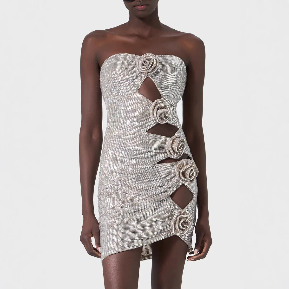 European American Cross-border Hot Item Strapless Dress