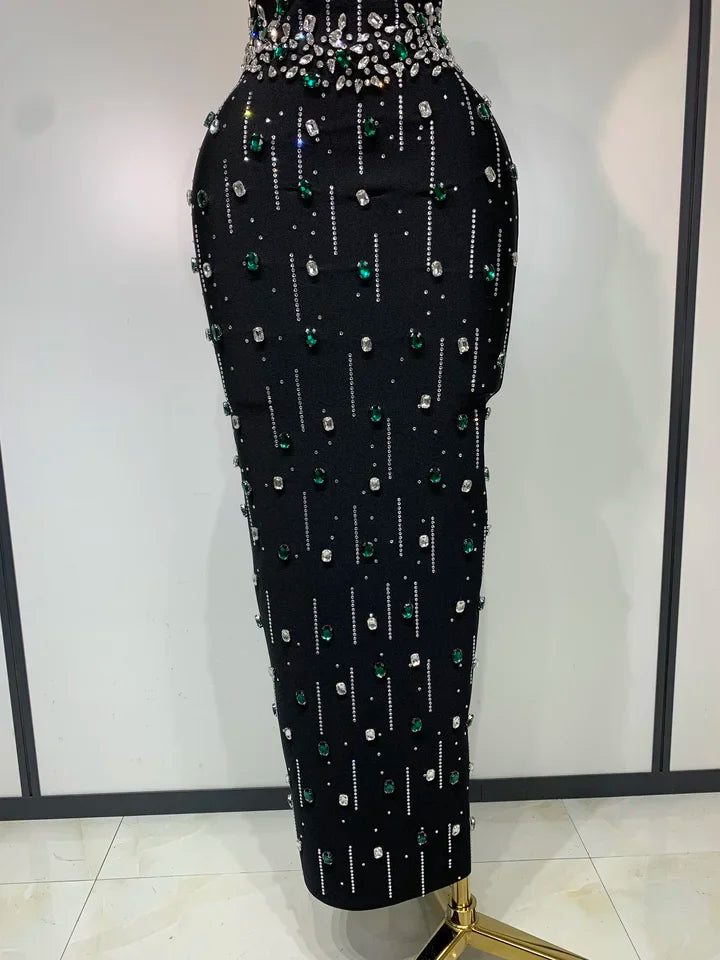 Luxury Celebrity Elegant Knitted Birthday Evening Party Dress