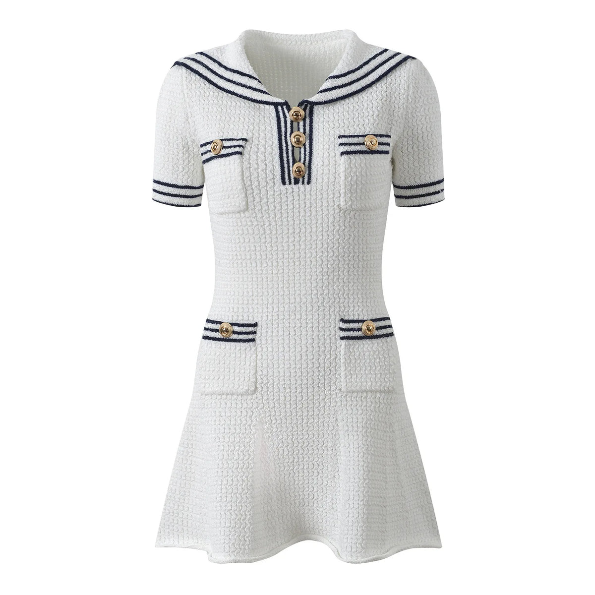 Casual Wear Summer Knit A-line Mini Dress