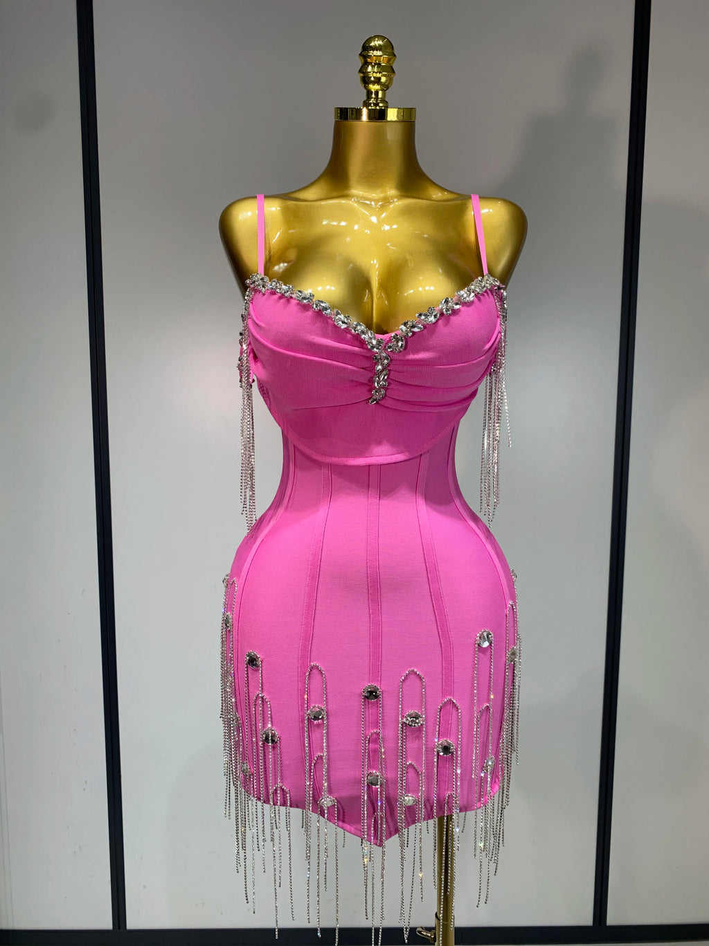Sexy Backless Spaghetti Strap Bodycon Sleeveless Dress