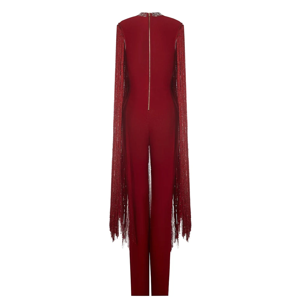 Maxi Tassel Jumpsuit