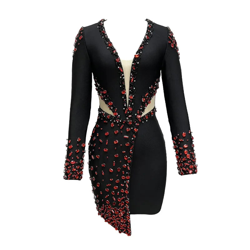 Long Sleeve Bandage Dress