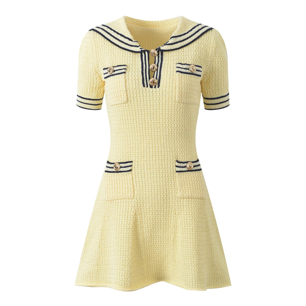 Casual Wear Summer Knit A-line Mini Dress