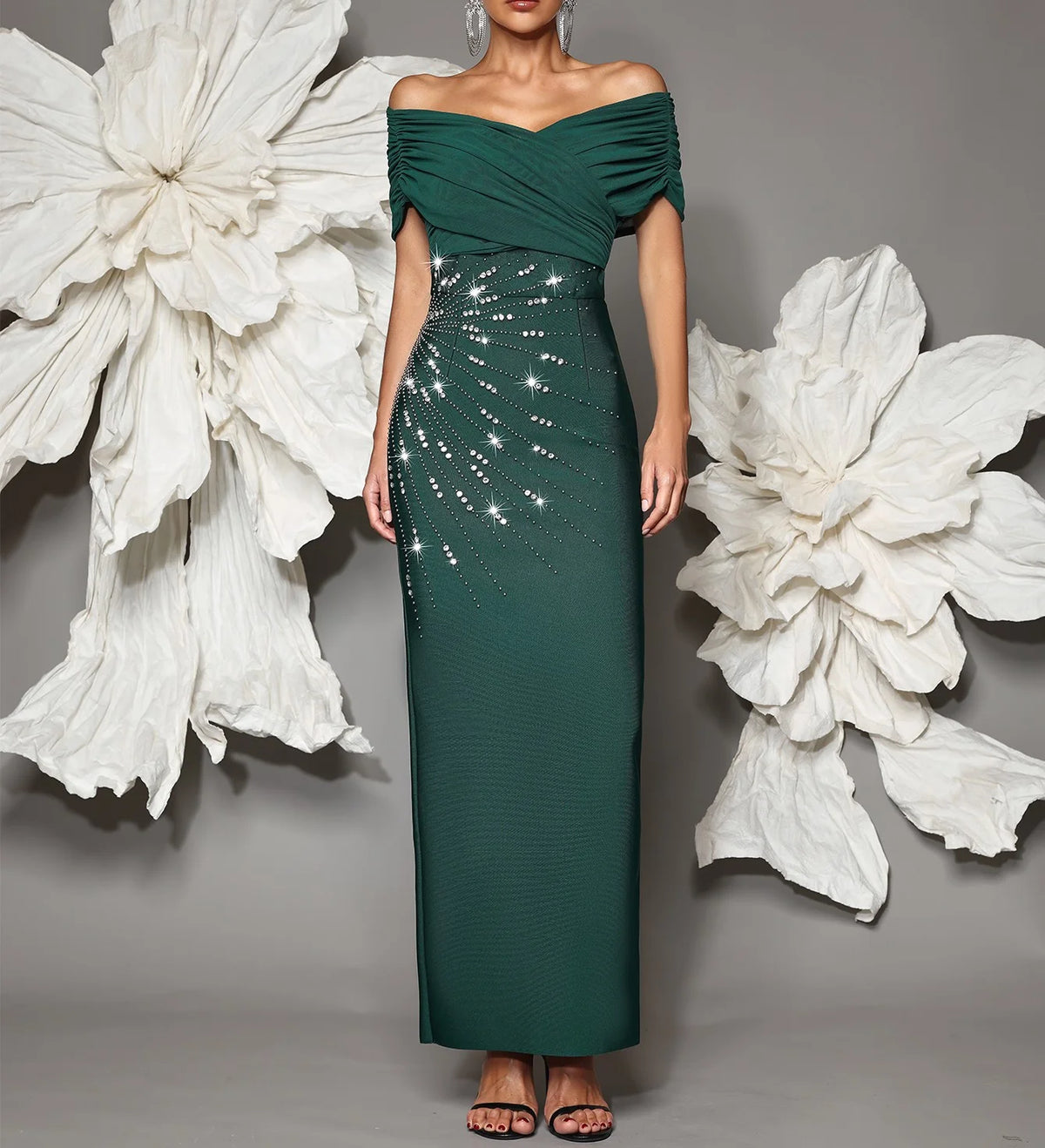 Luxury Sheath Knitted Long Dress