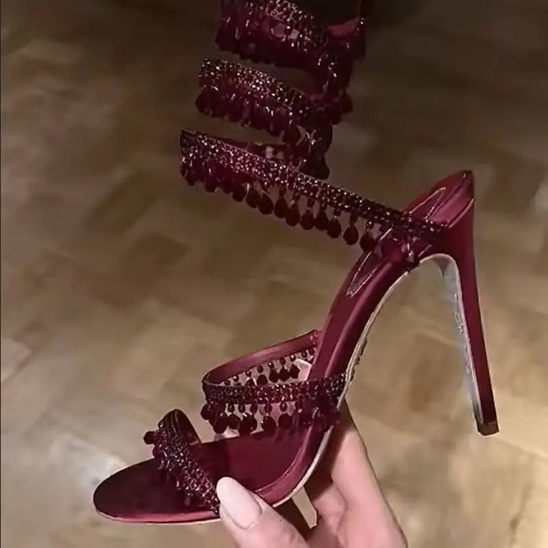 Ankle Wrap  Ankle Strap Stretch Wire Heels