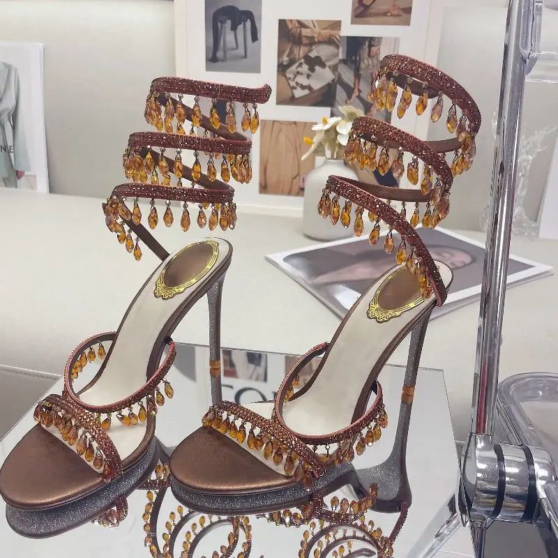 Ankle Wrap  Ankle Strap Stretch Wire Heels