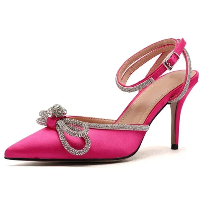 Crystal Bow Heels