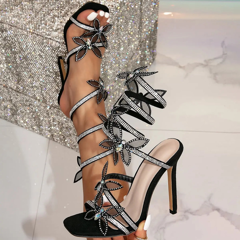 Wrap Around Strap Heels