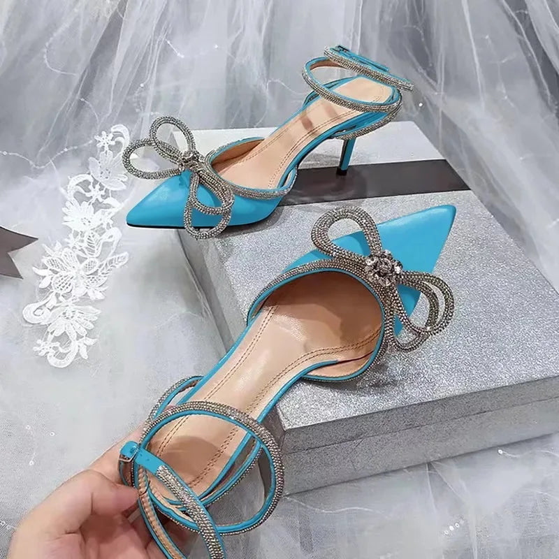 Crystal Bow Heels