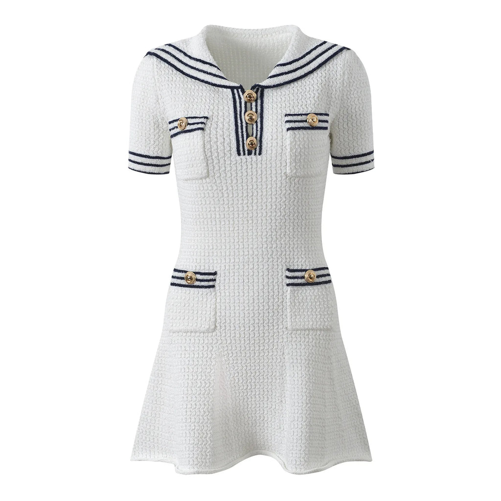 Casual Wear Summer Knit A-line Mini Dress