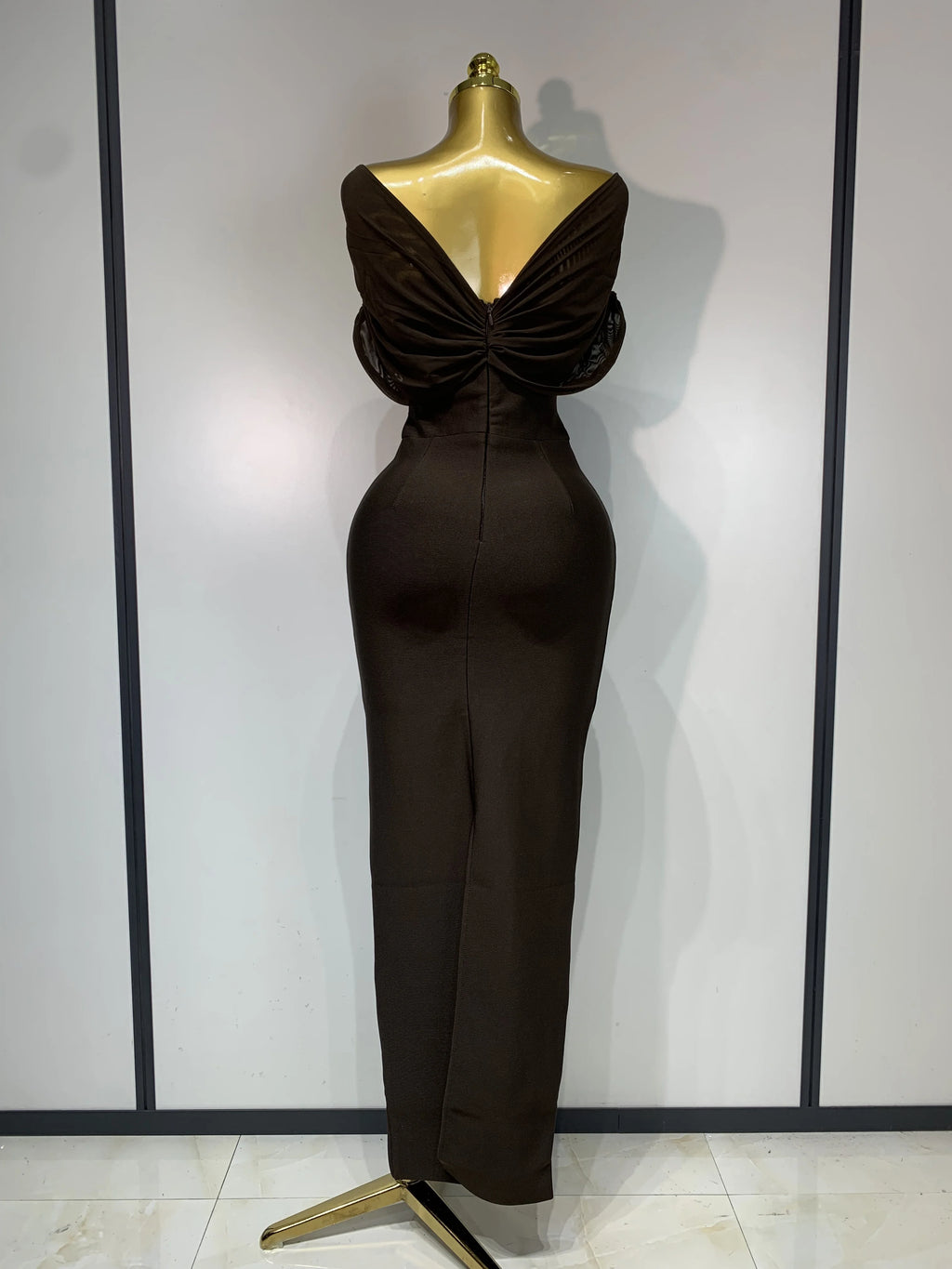 Luxury Sheath Knitted Long Dress
