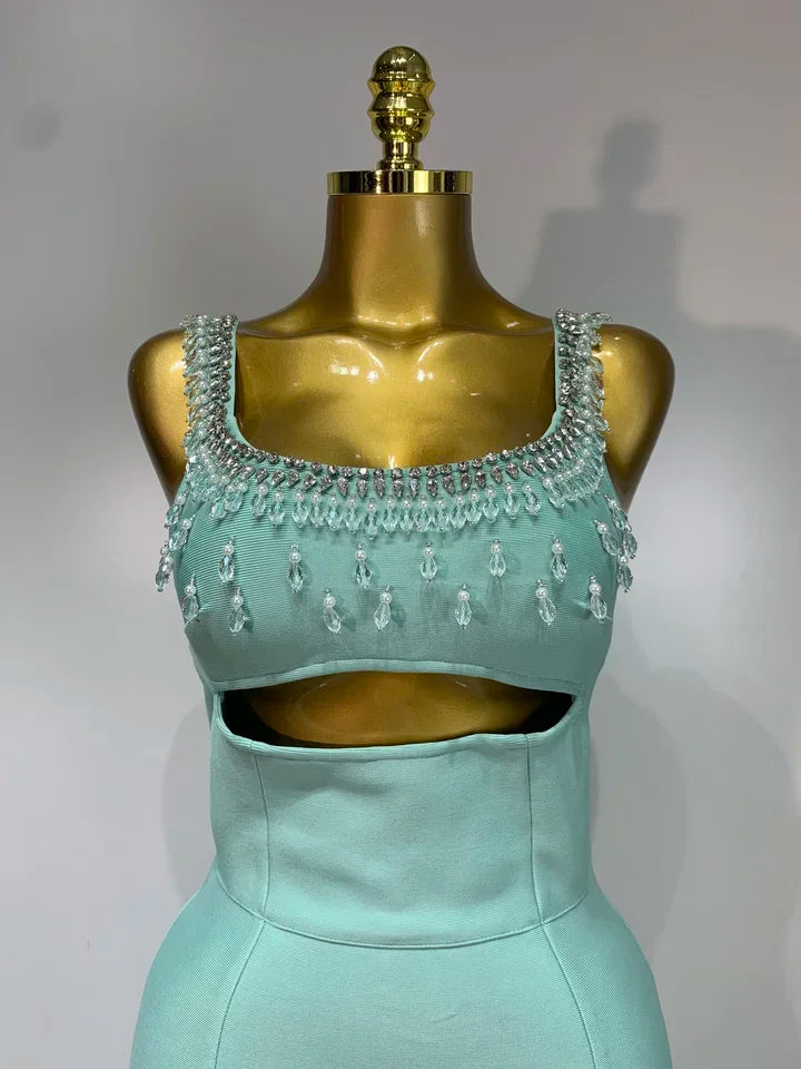 Elegant Knitted Birthday Evening Party Cocktail Prom Dress