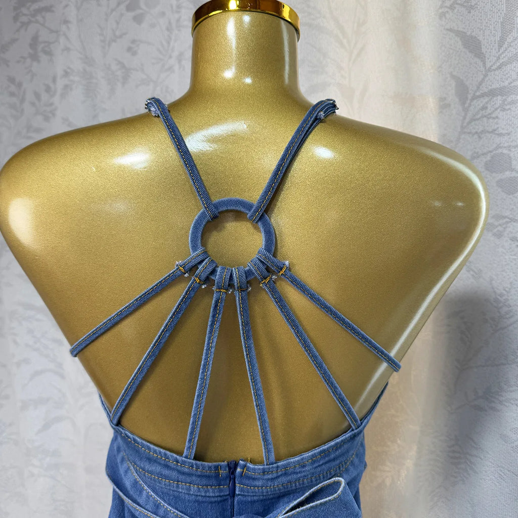 Elegant Jeans Long Dresses
