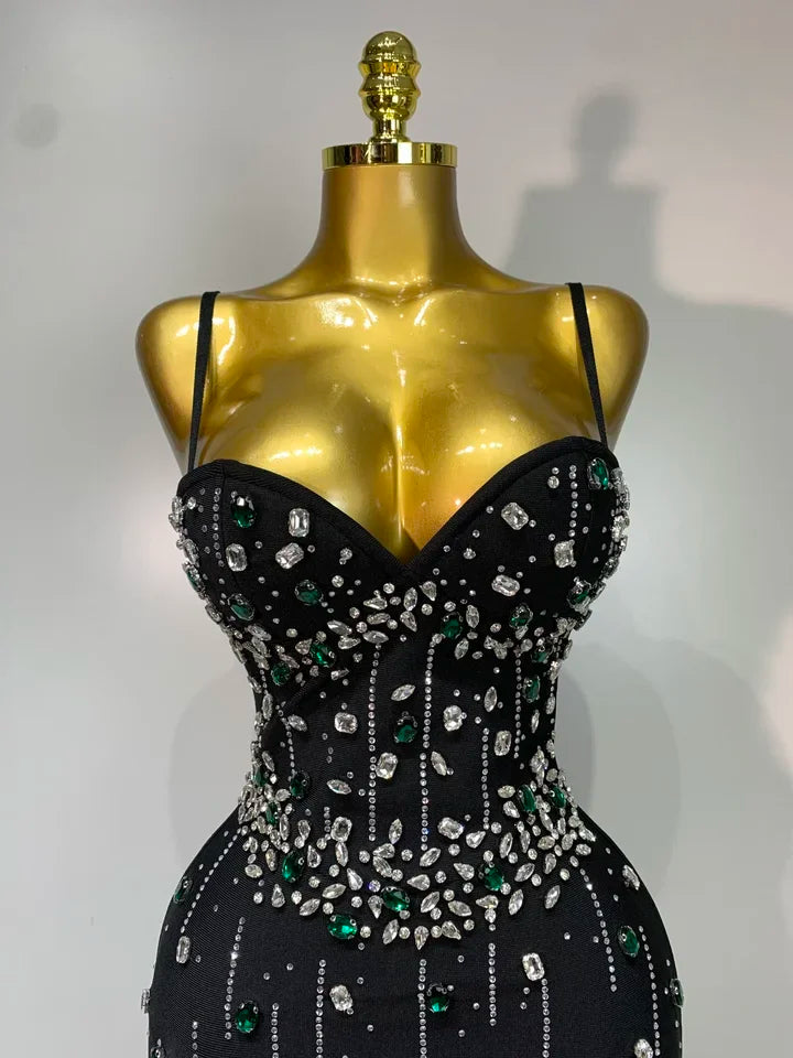 Luxury Celebrity Elegant Knitted Birthday Evening Party Dress