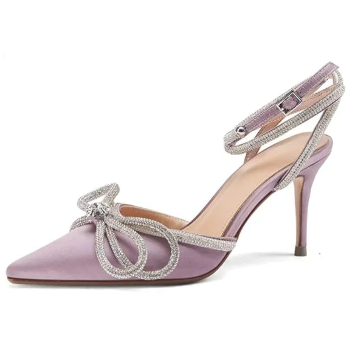 Crystal Bow Heels