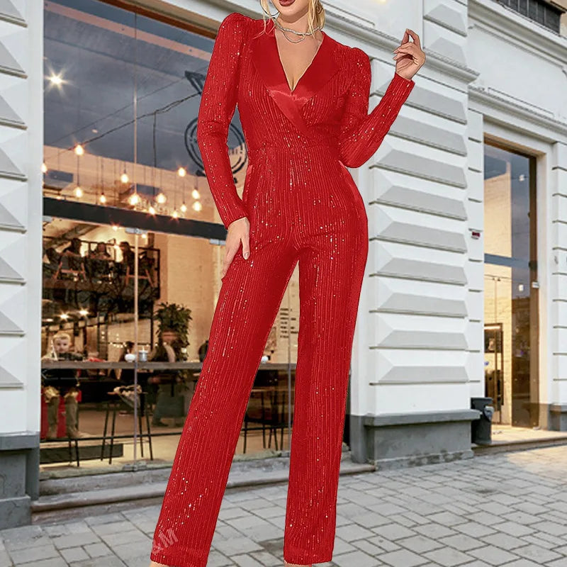 Long-sleeved Jumpsuit