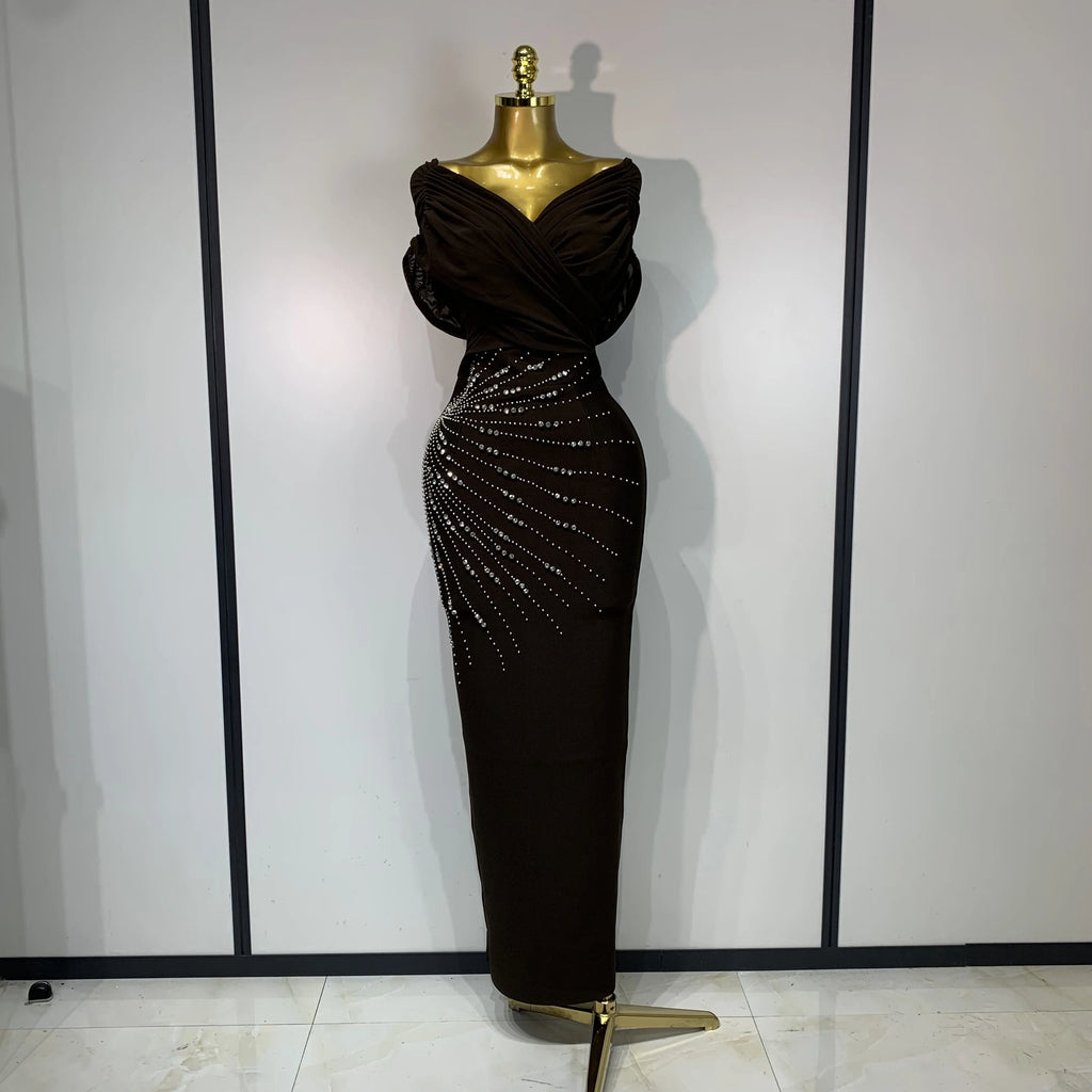 Luxury Sheath Knitted Long Dress