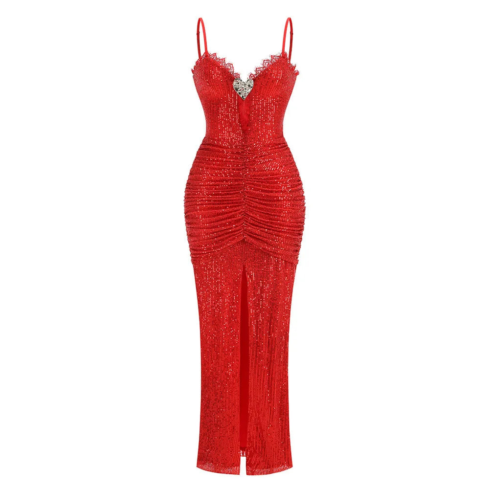 FORMAL ELEGANT RED DRESS