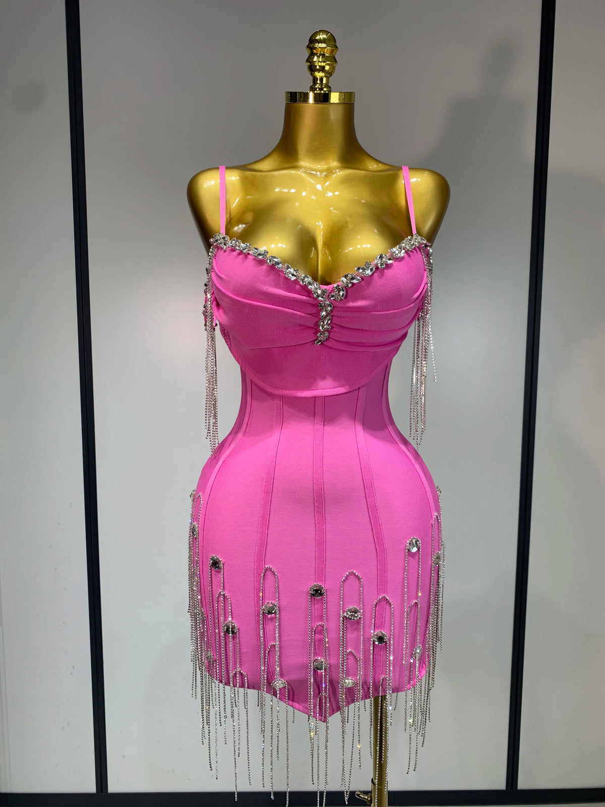 Sexy Backless Spaghetti Strap Bodycon Sleeveless Dress
