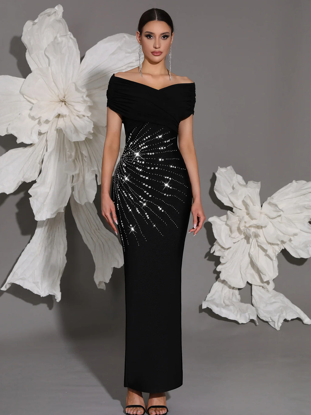 Luxury Sheath Knitted Long Dress