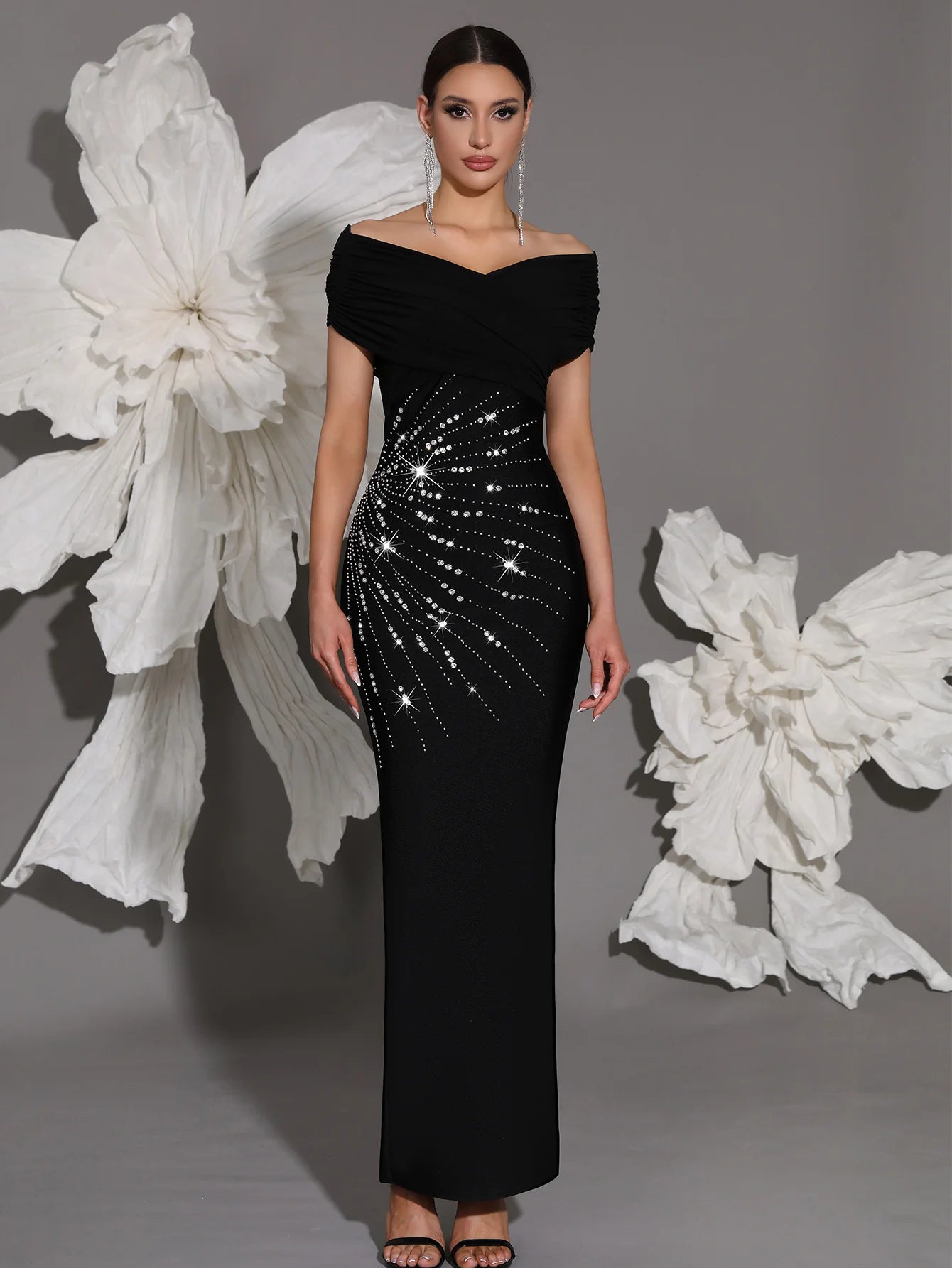 Luxury Sheath Knitted Long Dress