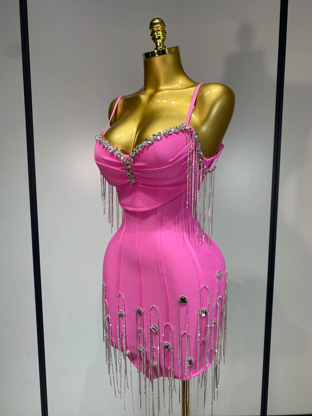 Sexy Backless Spaghetti Strap Bodycon Sleeveless Dress