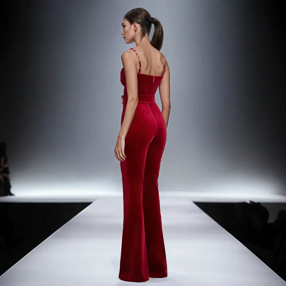Elegant Velvet Jumpsuit