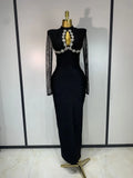 Bandage Bodycon Maxi Long Dress