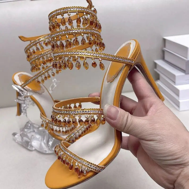 Ankle Wrap  Ankle Strap Stretch Wire Heels