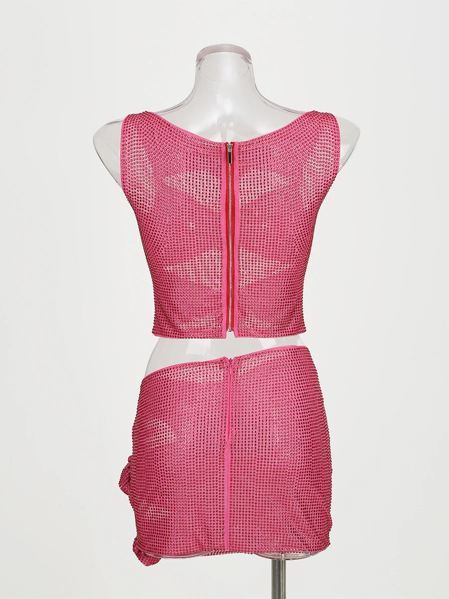 Summer Party Luxurious Sleeveless Two Piece Set