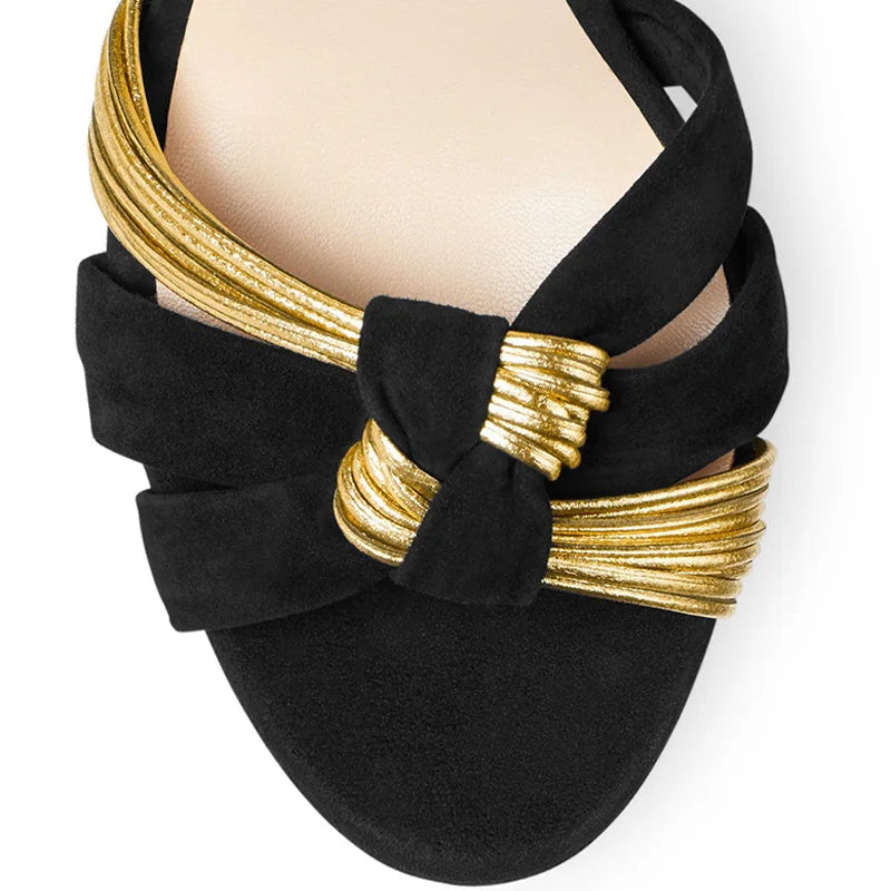 Open Toe High Chunky Heels