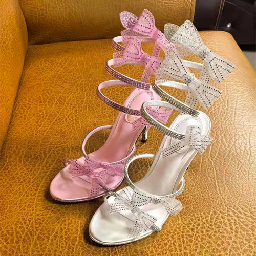 Ankle Snake Wrap Sandale Pour Femme Summer Heels