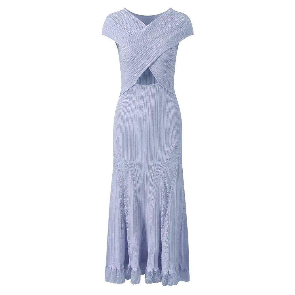 Stylish Hollow Out Lady Summer Dress