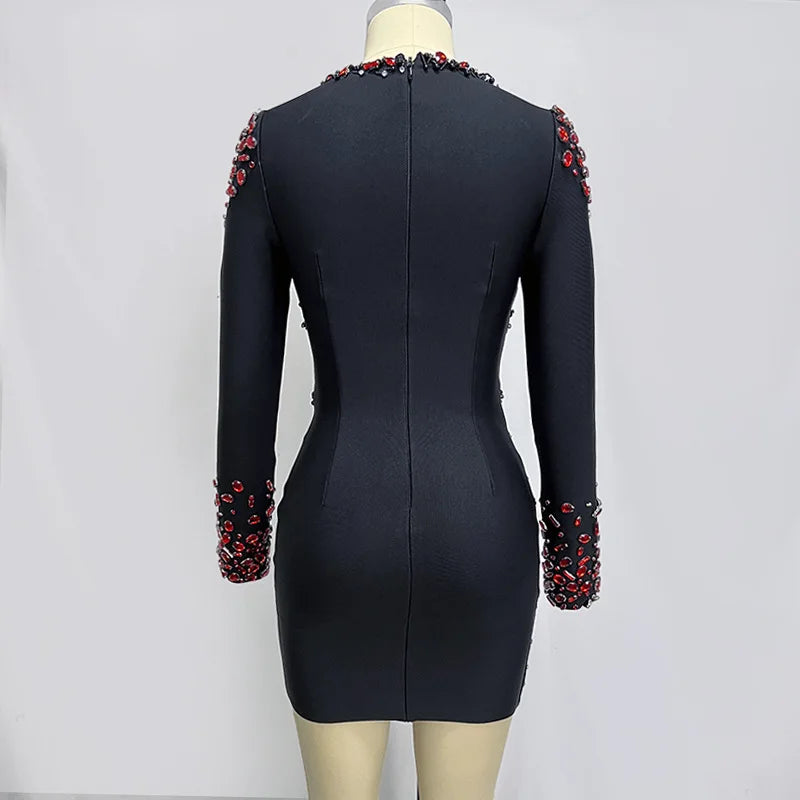 Long Sleeve Bandage Dress
