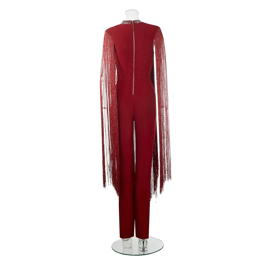 Maxi Tassel Jumpsuit