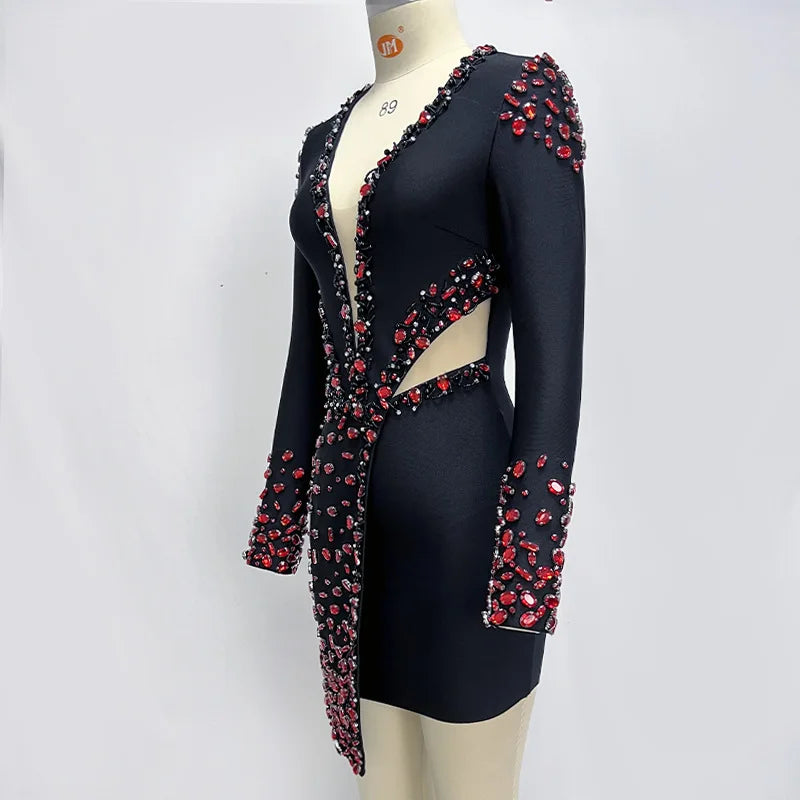 Long Sleeve Bandage Dress