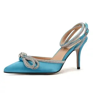 Crystal Bow Heels