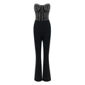 Strapless Pearl Bandage Jumpsuit