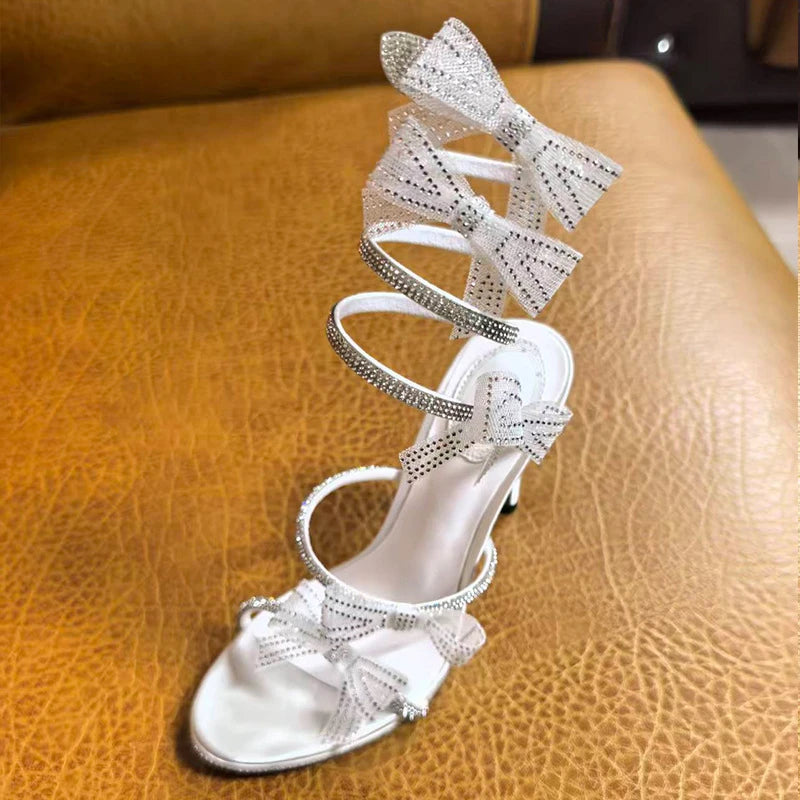 Ankle Snake Wrap Sandale Pour Femme Summer Heels