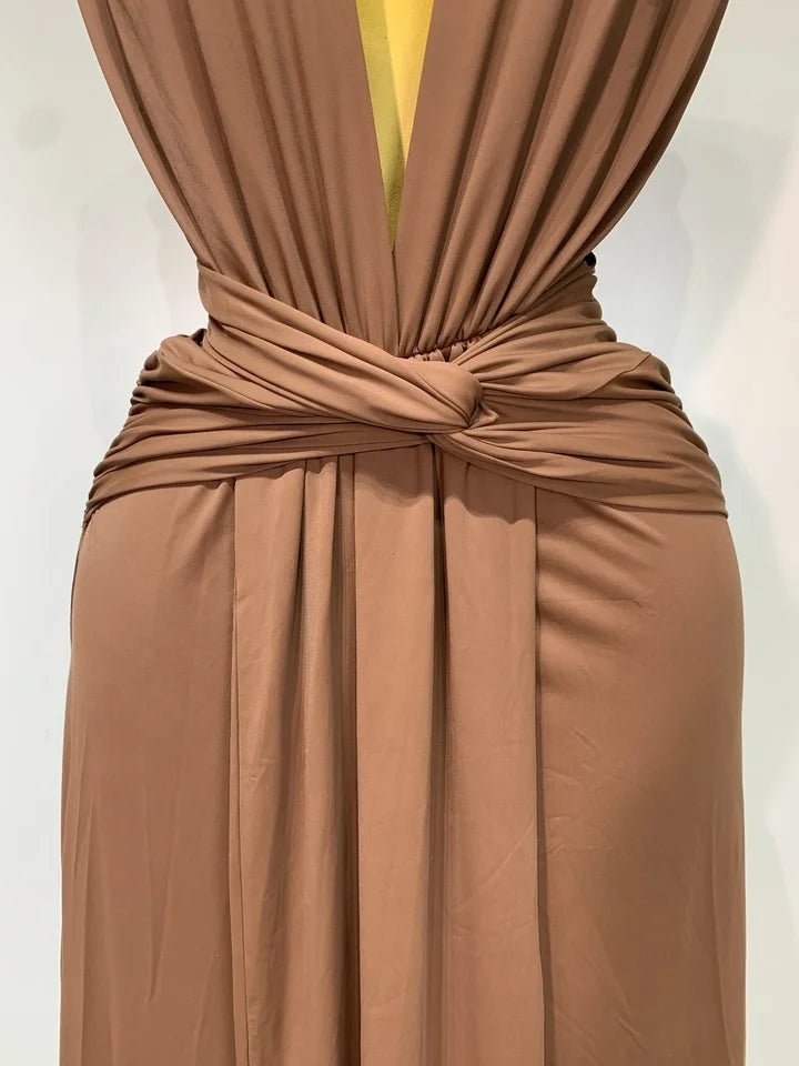 Deep V Neck Sleeveless Maxi Long Dress