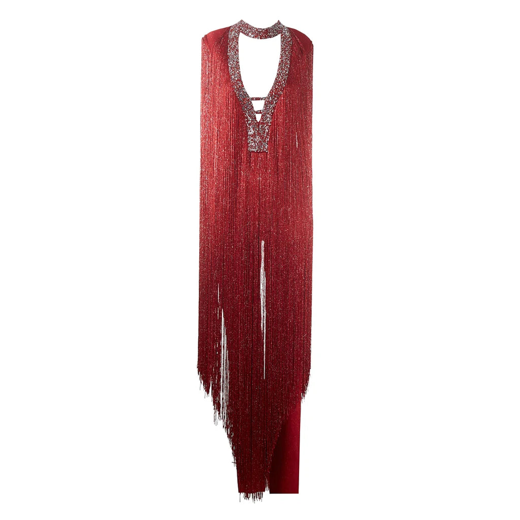 Maxi Tassel Jumpsuit