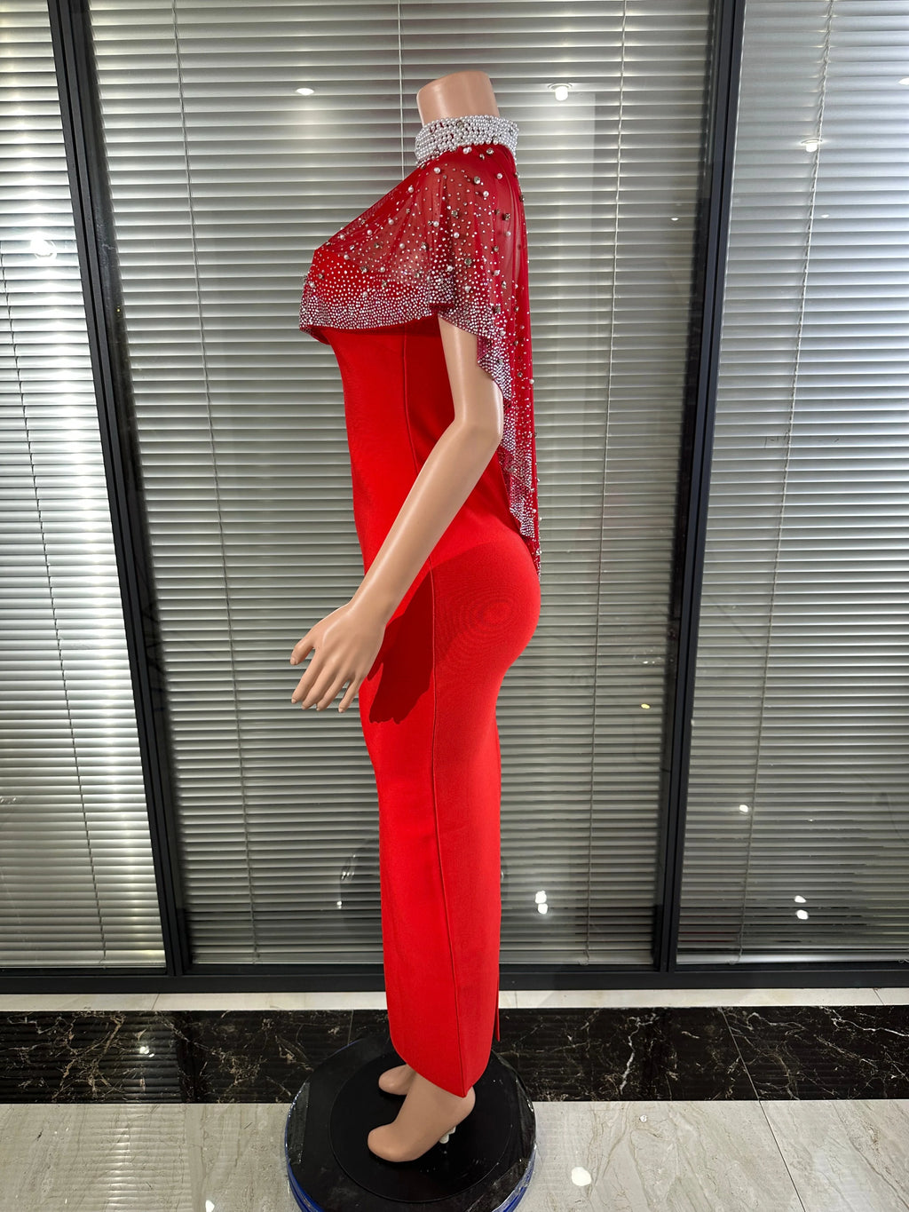 Glamorous Red Bandage Long Dress
