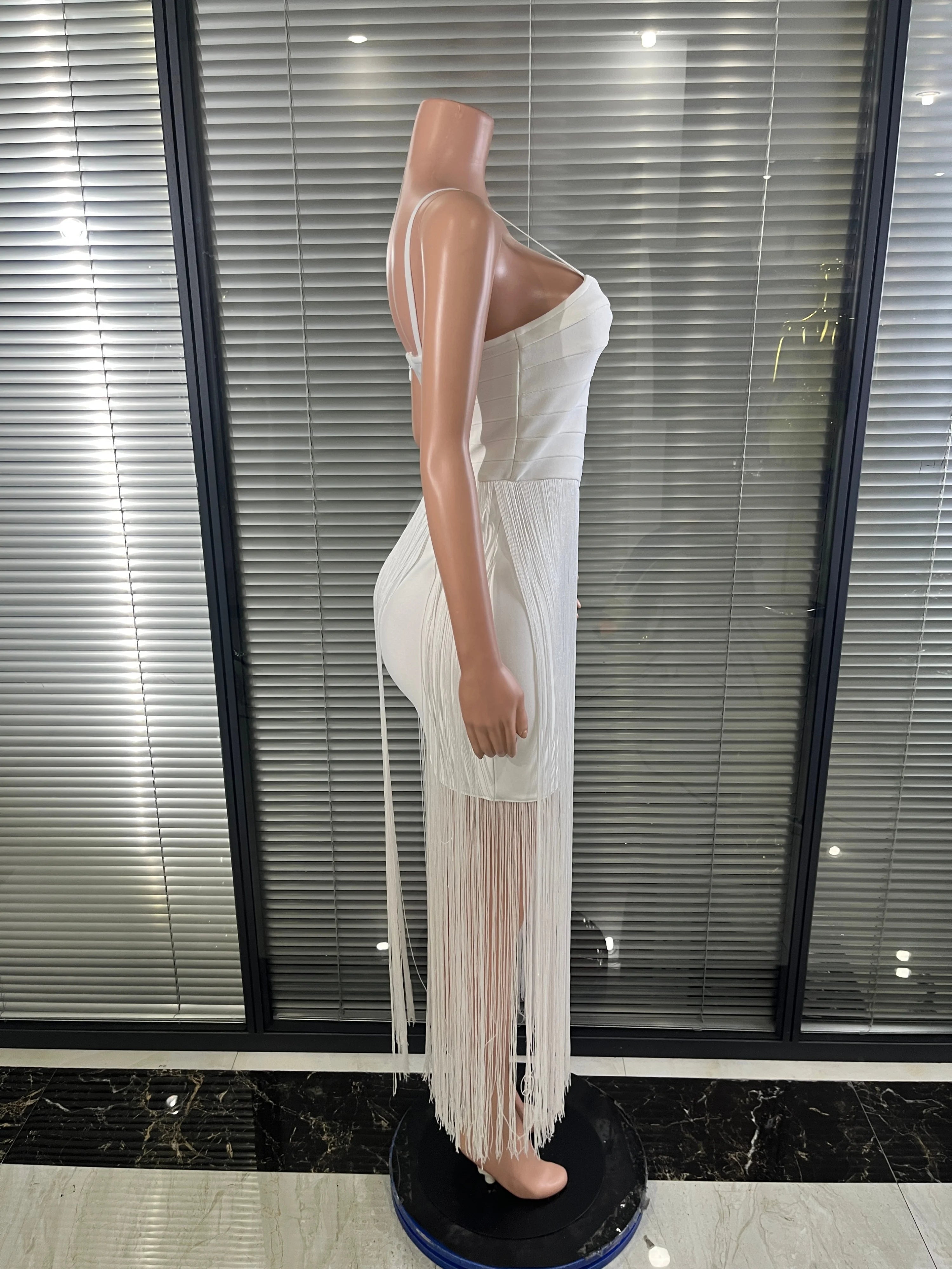 Elegant White Long Dress