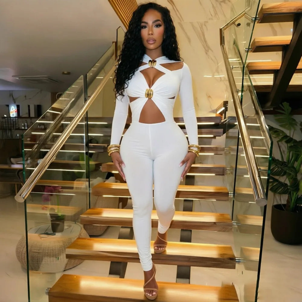 Sexy Hollow Out Jumpsuits