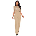 Patchwork Bling Bling Sliver Sequins Club Jumpsuit Sexy Women O-neck Elegant Shiny Sequined Straight Romper Overalls