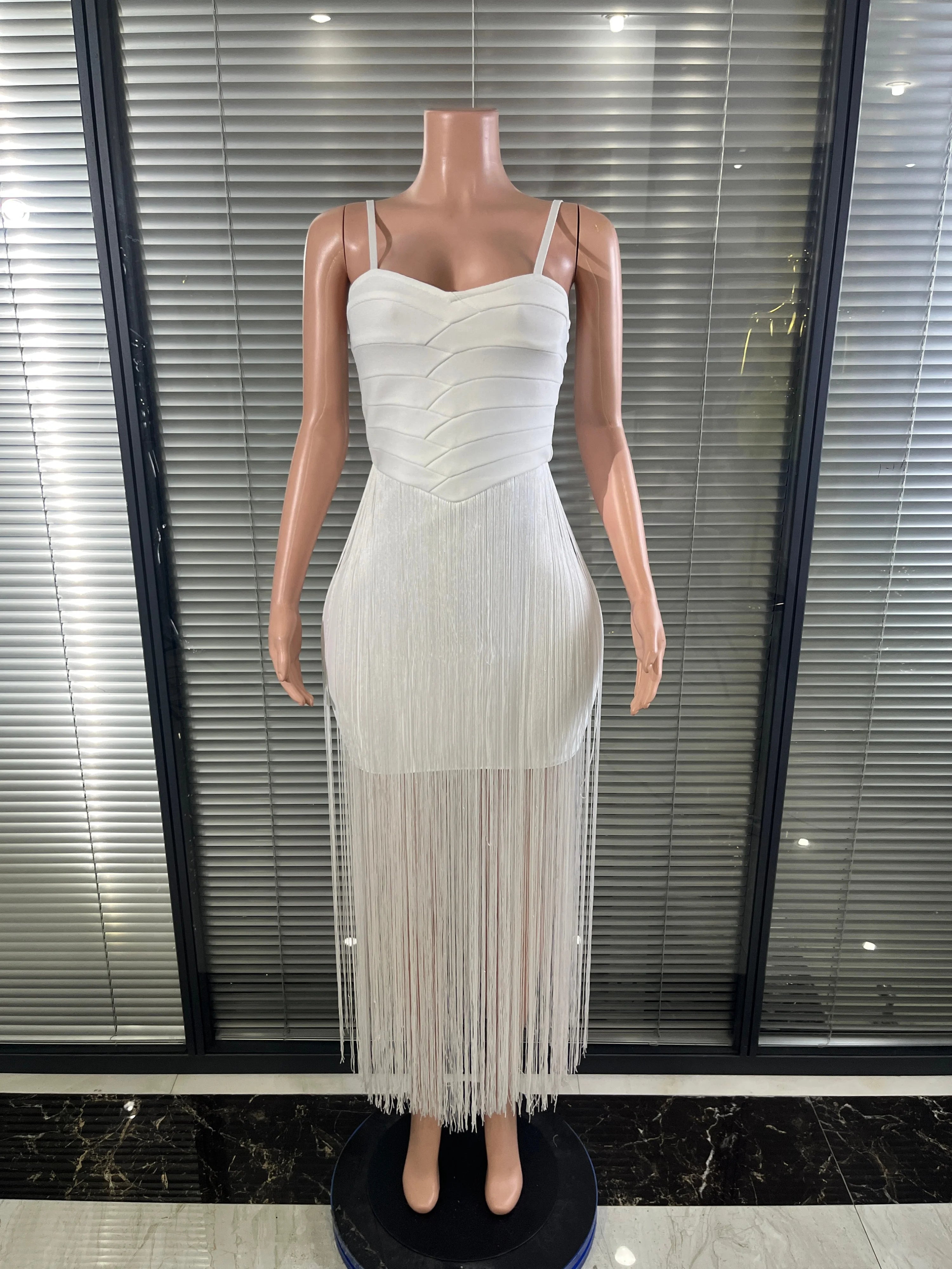 Elegant White Long Dress