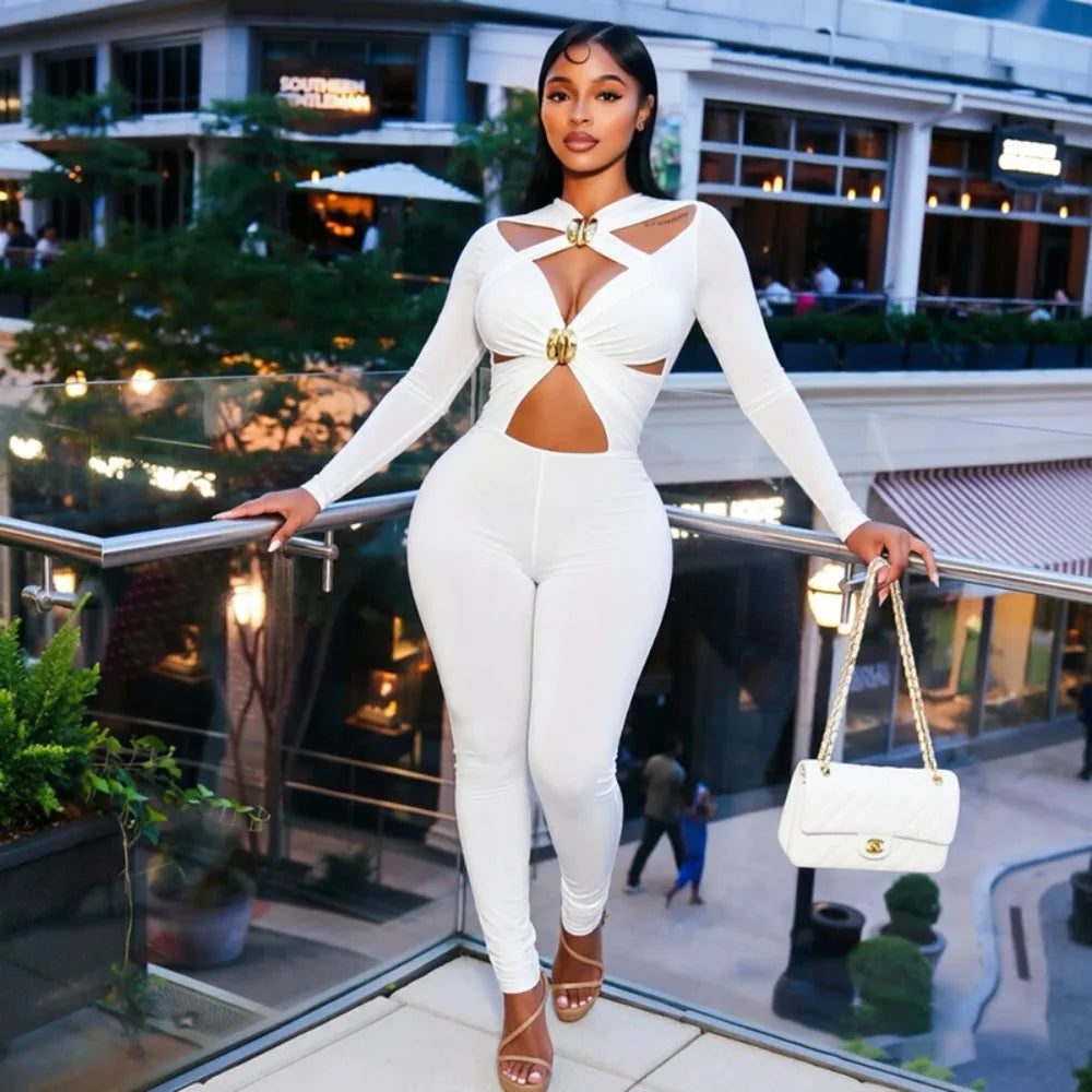 Sexy Hollow Out Jumpsuits