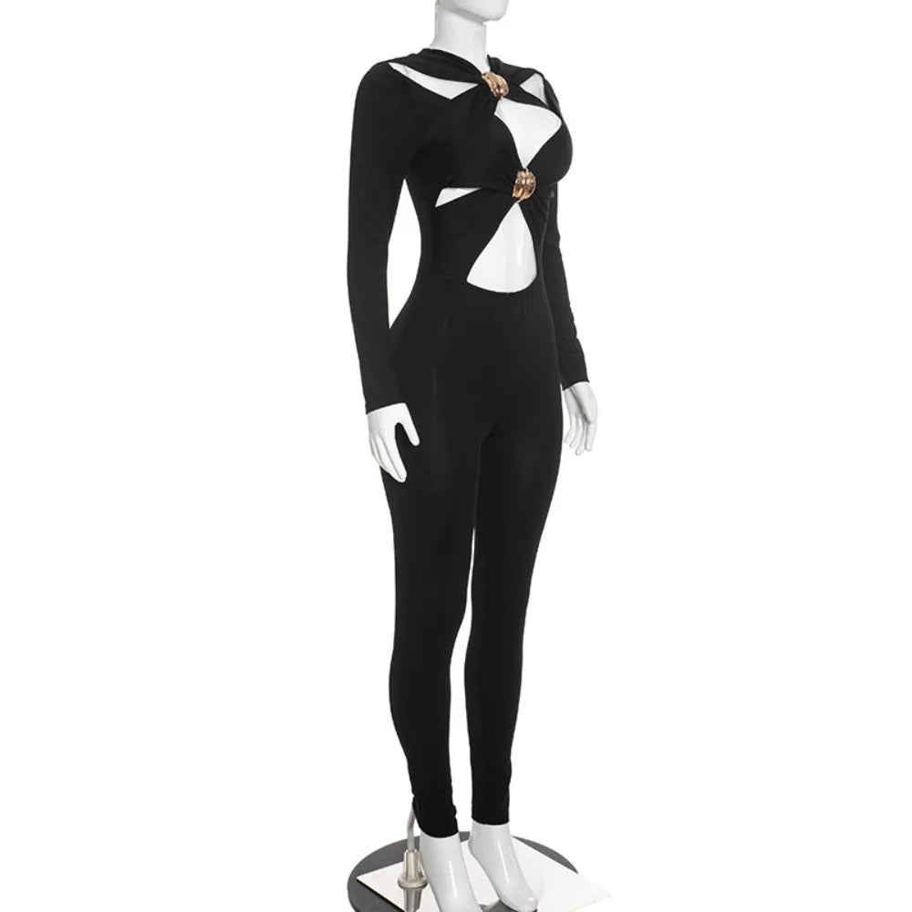 Sexy Hollow Out Jumpsuits