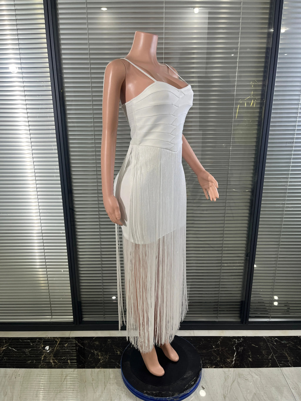 Elegant White Long Dress