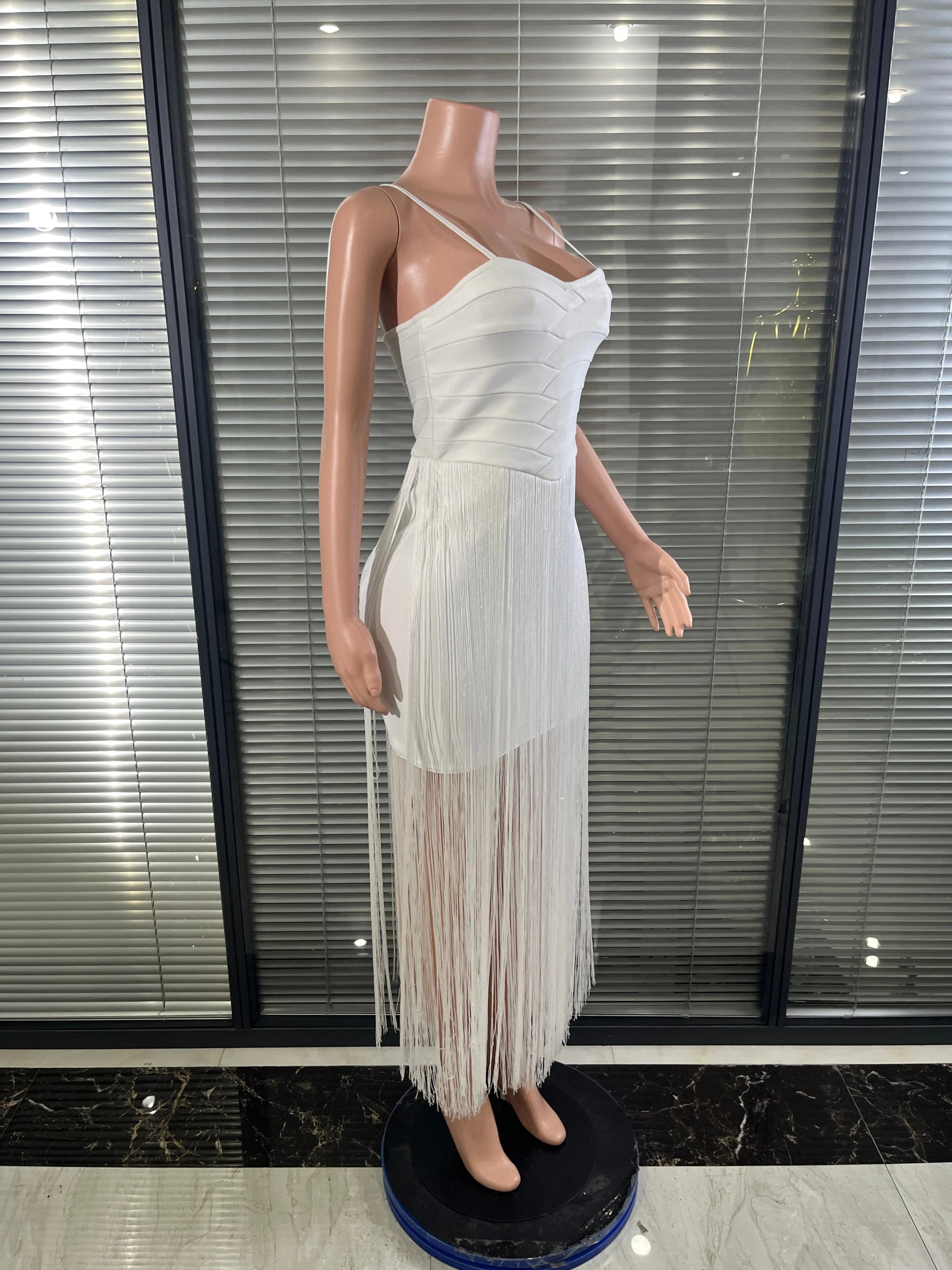 Elegant White Long Dress